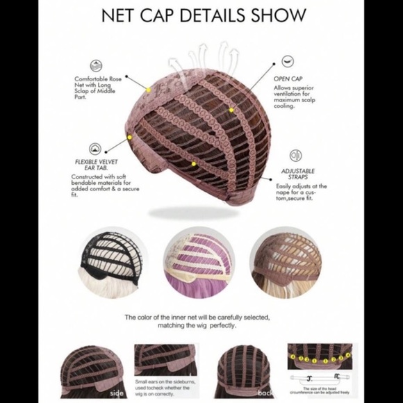 15” Light Brown Wavy Shoulder Length Synthetic Heat Resistant Wig With Bangs - Picture 9 of 11